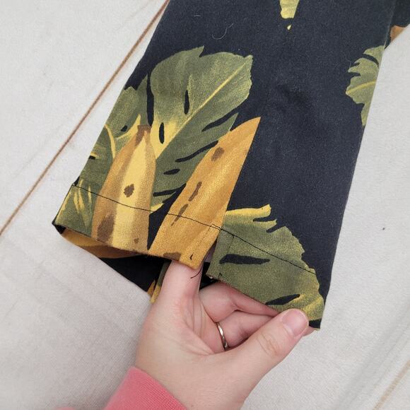 Vintage Staples banana pants AOP crop high rise trousers - Picture 8 of 8